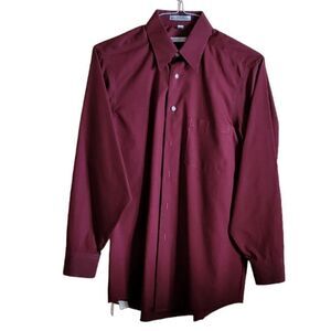 Men's Geoffrey Beene Maroon Long Sleeve Dress